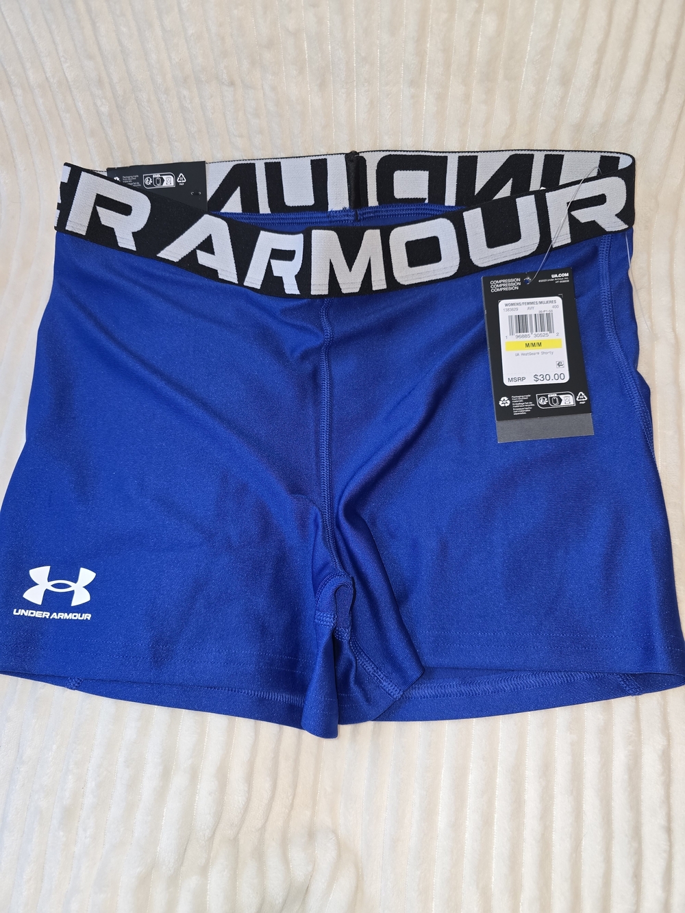 Under Armour Women's Blue Performance Compression Shorts MED